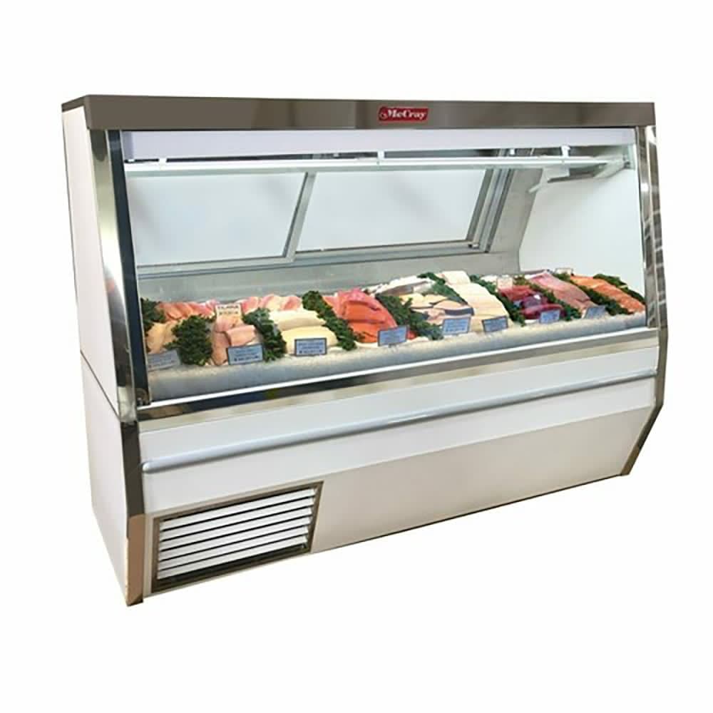 Howard-McCray 120" Full Service Fish/Poultry Case w/ Straight Glass - (1) Level, 115v (SC-CFS34N-10-S-LED)