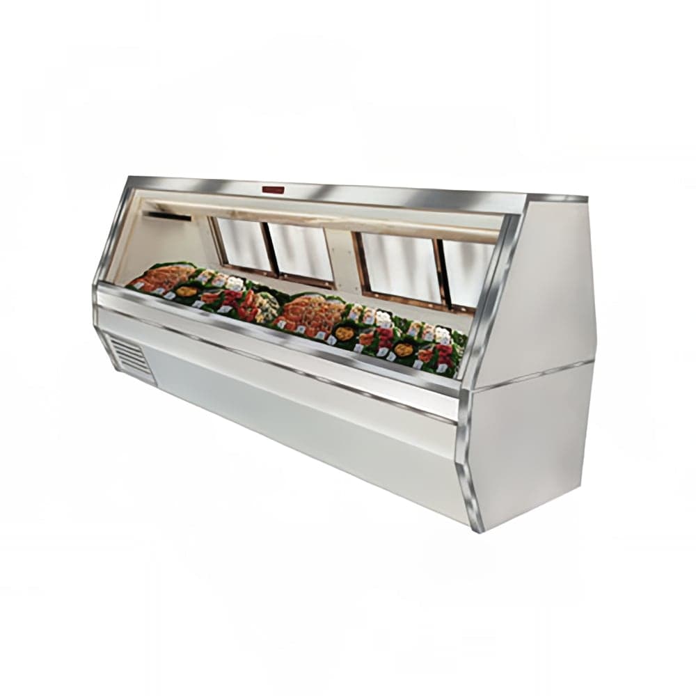 Howard-McCray 143" Full Service Fish/Poultry Case w/ Straight Glass - (1) Pan, 115v (SC-CFS35-12-LED)