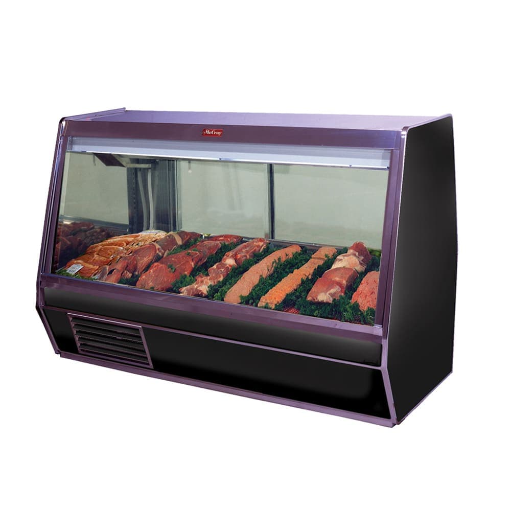 Howard-McCray 74" Full Service Red Meat Case w/ Straight Glass - (1) Level, 115v (SC-CMS32E-6-BE-LED)
