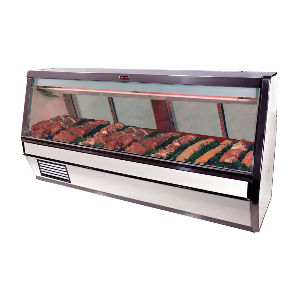 Howard-McCray 148 1/2" Full Service Red Meat Case w/ Straight Glass - (1) Level, 115v (SC-CMS40E-12-LED)