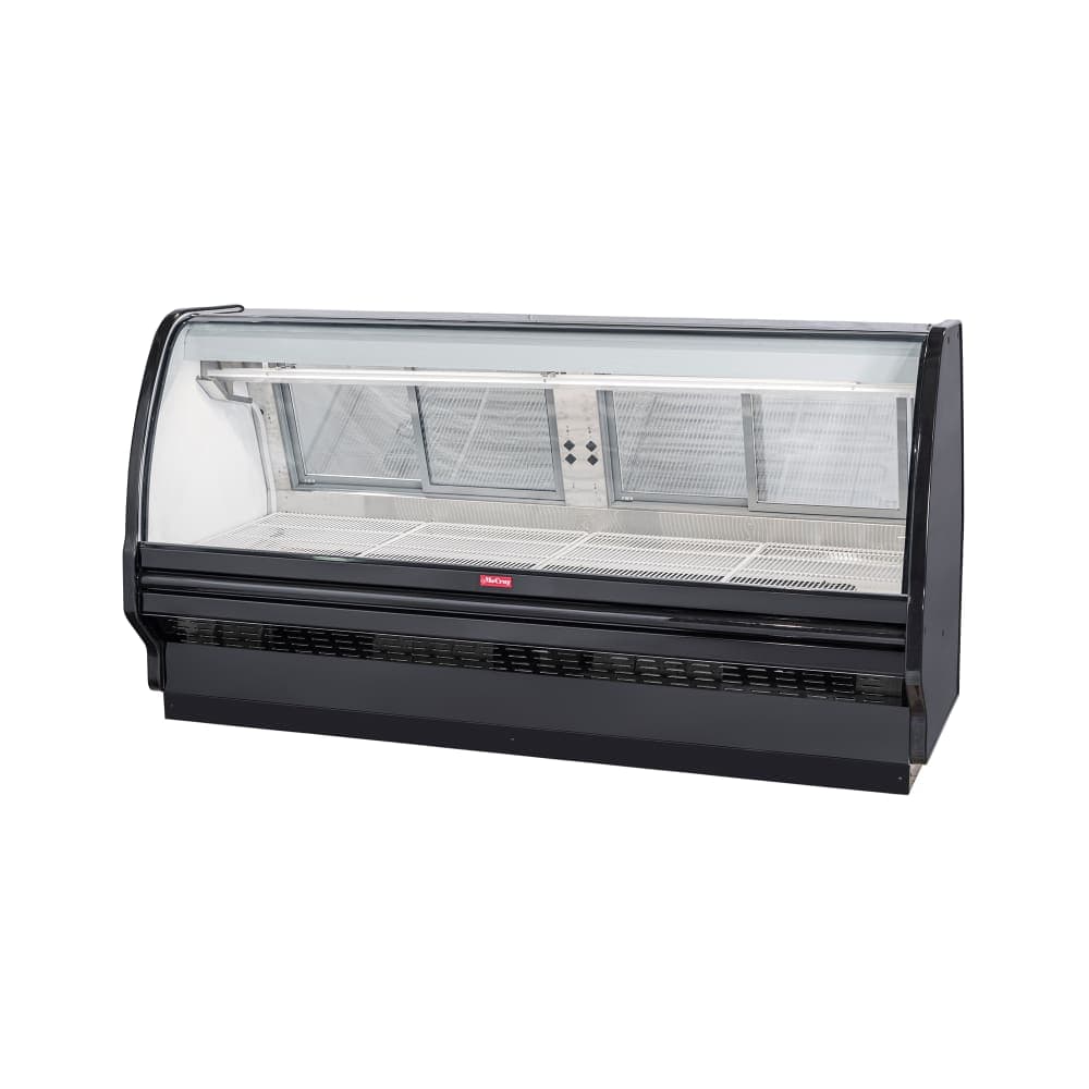 Howard-McCray 99 1/2" Full Service Red Meat Case w/ Curved Glass - (1) Level, 115v (SC-CMS40E-8C-BE-LED)