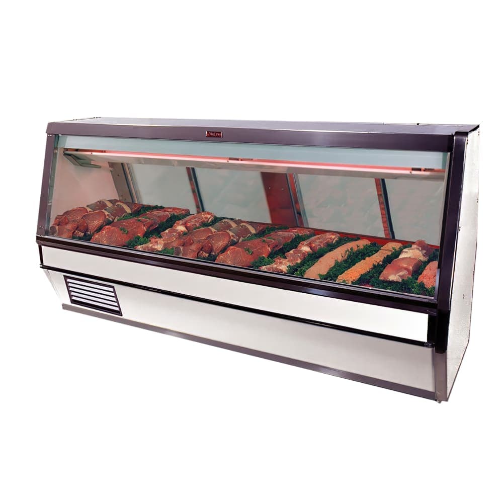 Howard-McCray 100 1/2" Full Service Red Meat Case w/ Straight Glass - (1) Level, 115v (SC-CMS40E-8-LED)