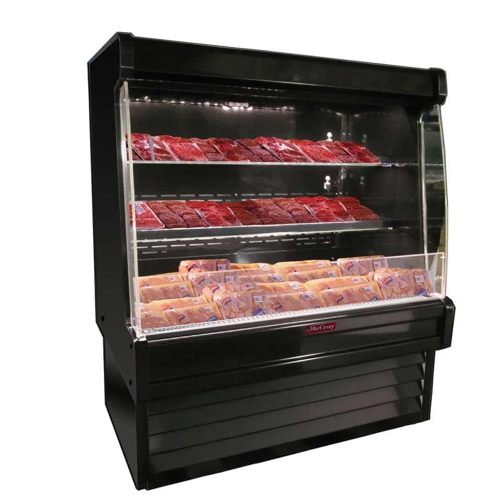 Howard-McCray 75" Vertical Open Air Cooler w/ (3) Levels, 115/208-230v (SC-OM35E-6L-B-LED)