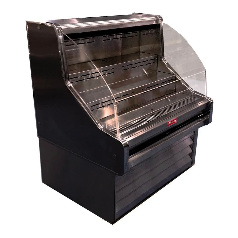 Howard-McCray 51" Horizontal Open Air Cooler w/ (3) Levels, 115v (SC-OS35E-4C-B-LED)