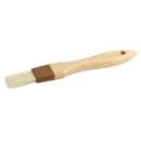 Update WPBB-10 1" Flat Pastry Brush - Boar Bristles, Brown Plastic Ferrule, Wood Handle thumbnail 2