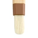 Update WPBB-10 1" Flat Pastry Brush - Boar Bristles, Brown Plastic Ferrule, Wood Handle thumbnail 3