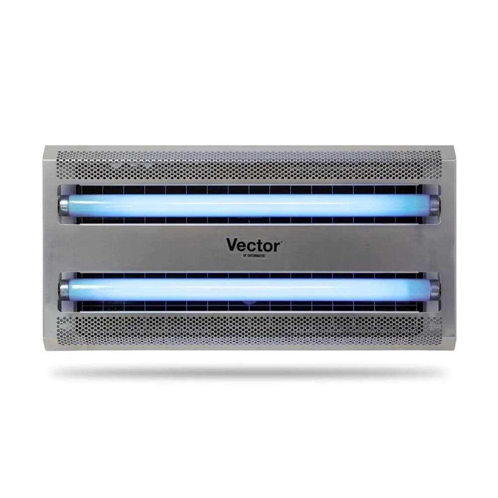 Vector by Catchmaster Wall Mount UV Fly Light Trap w/ Glue Board - 1180 sq ft Range, Gray (VECTOR30-SP)