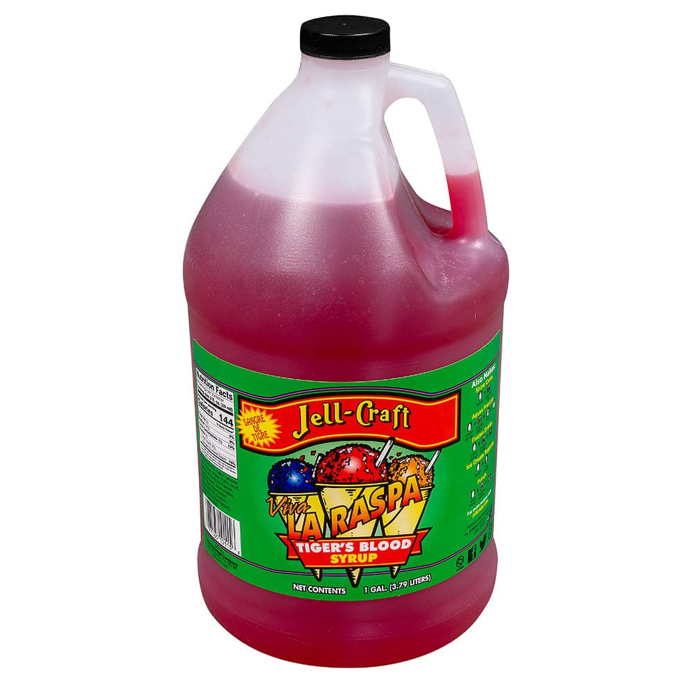 Jell-Craft 1 gal Tiger's Blood Snow Cone Syrup (10115)