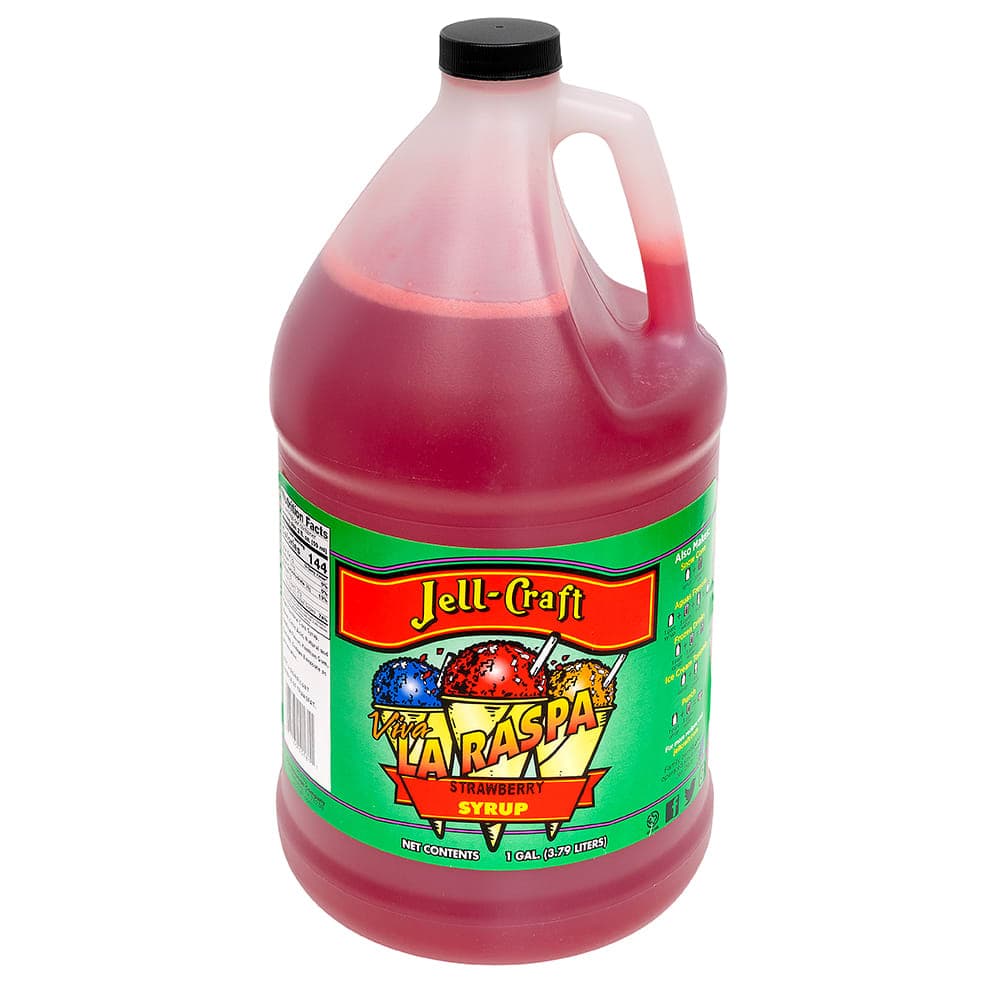 Jell-Craft 1 gal Strawberry Snowcone Syrup (10181)