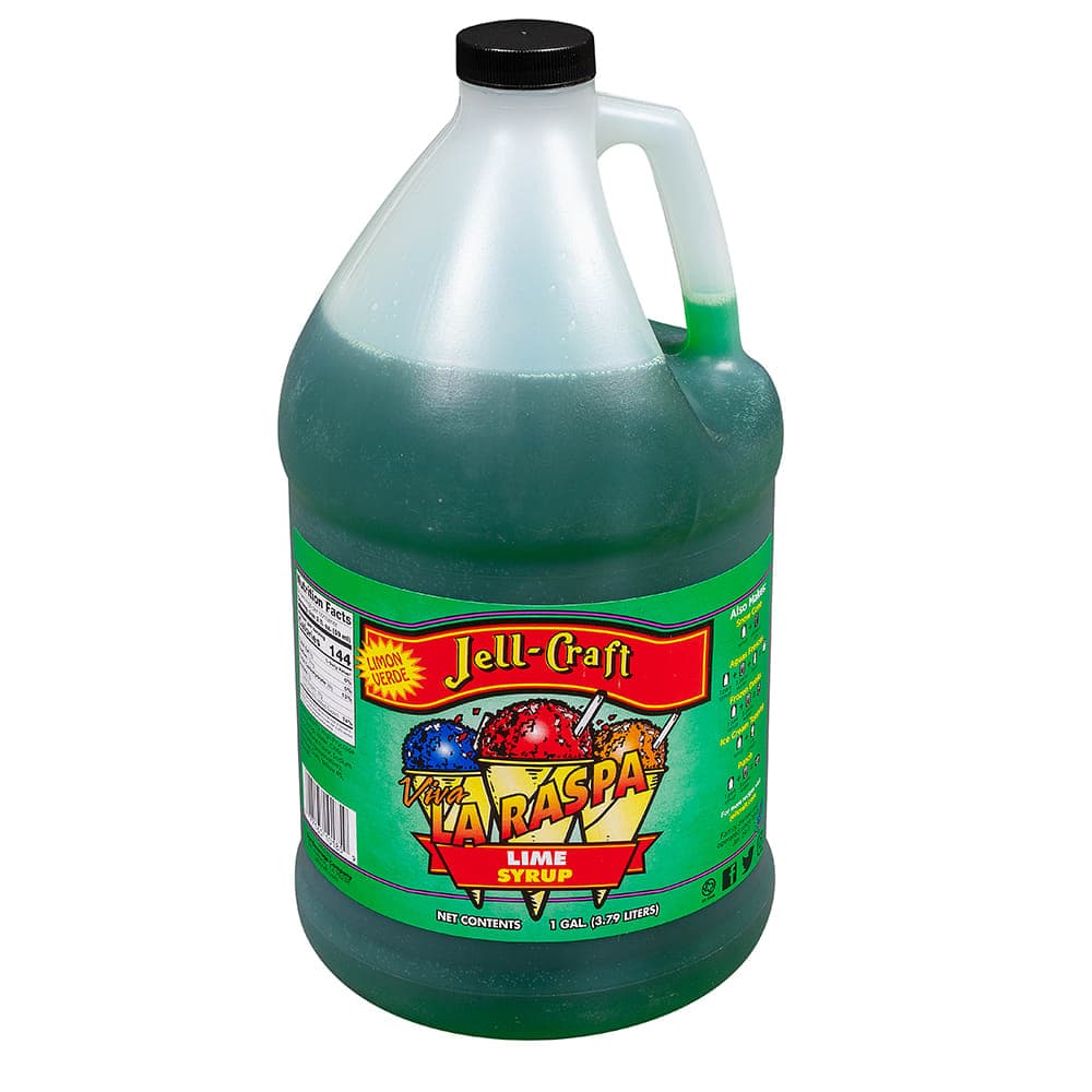 Jell-Craft 1 gal Lime Snow Cone Syrup (10185)