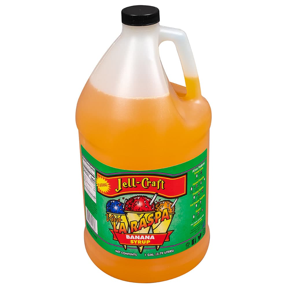 Jell-Craft 1 gal Banana Snow Cone Syrup (10189)