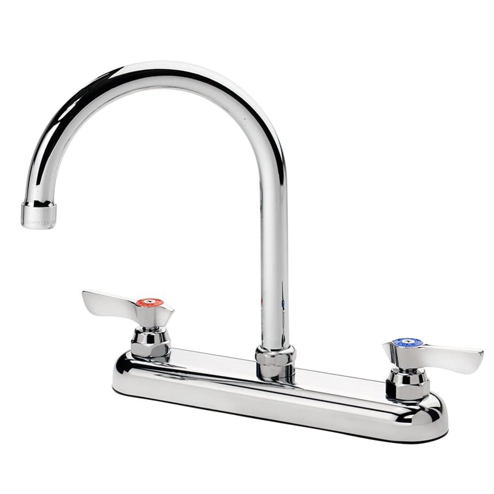 Krowne 13-801L Deck Mount Faucet - 6" Gooseneck Spout, 8" Centers