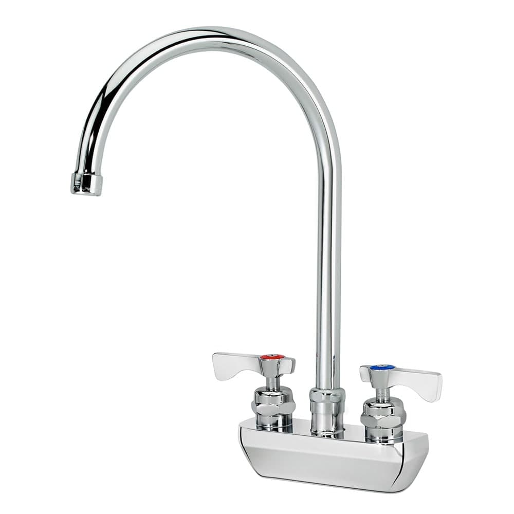 Krowne 14-402L Splash Mount Faucet - 8 1/2" Gooseneck Spout, 4" Centers