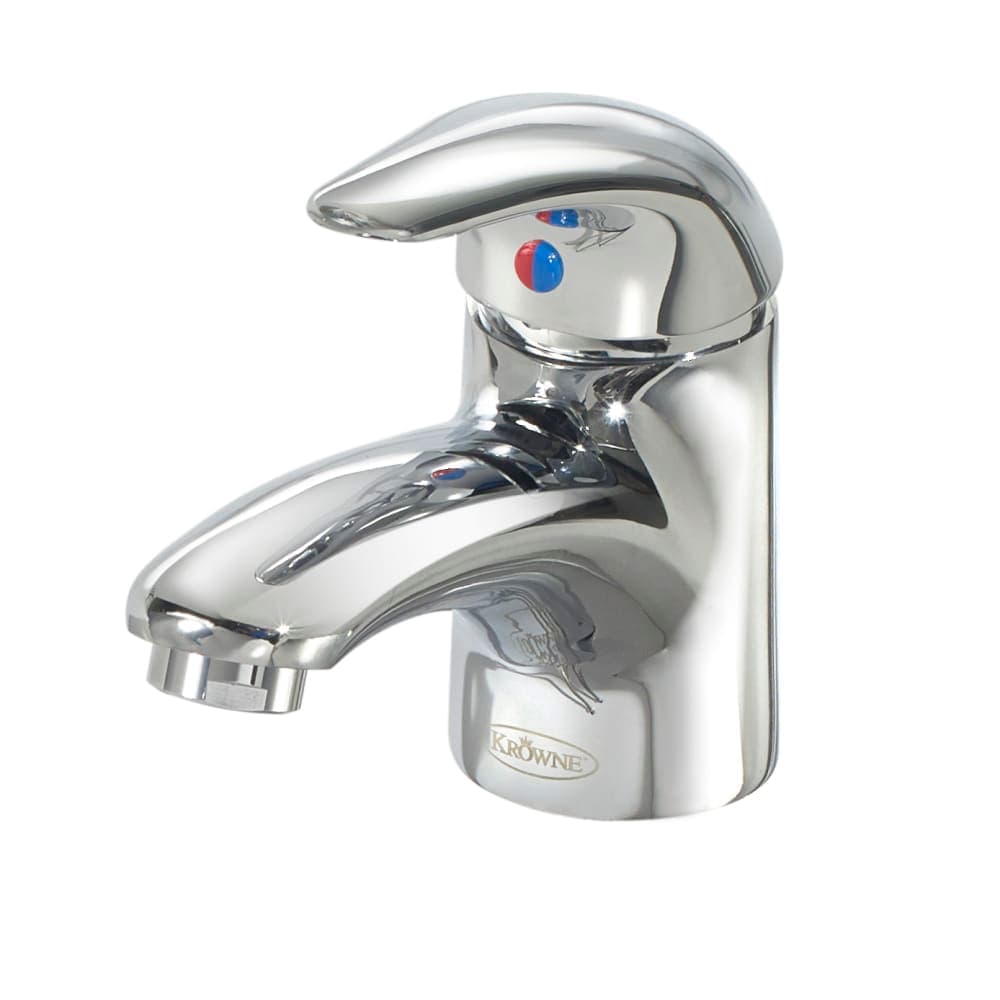 Krowne 14-510L Deck Mount Lavatory Faucet w/Single Lever, Cast Spout & Single Hole