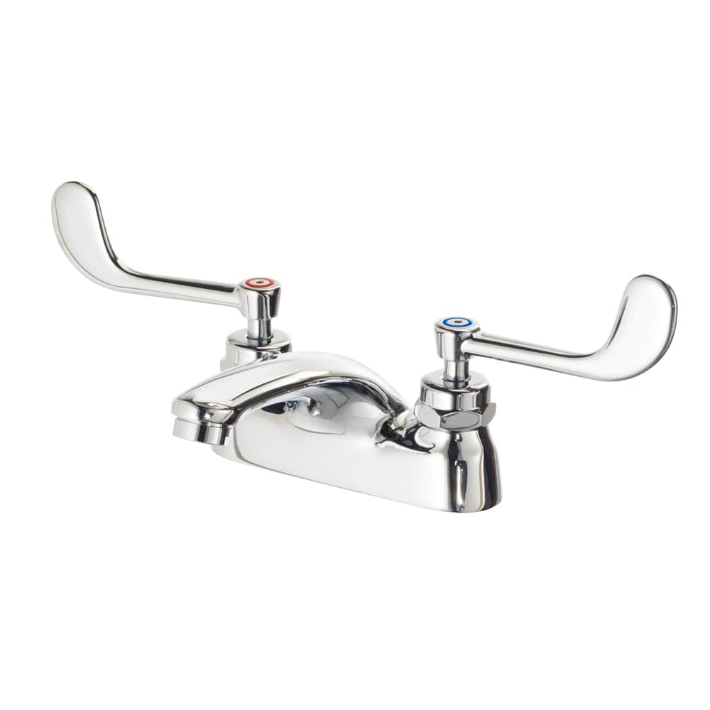 Krowne 14-580L 4" Deck Mount Lavatory Faucet w/Wrist Blades, Cast Spout