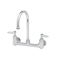 Krowne 14-801L Splash Mount Faucet - 6" Gooseneck Spout, 8" Centers thumbnail 2