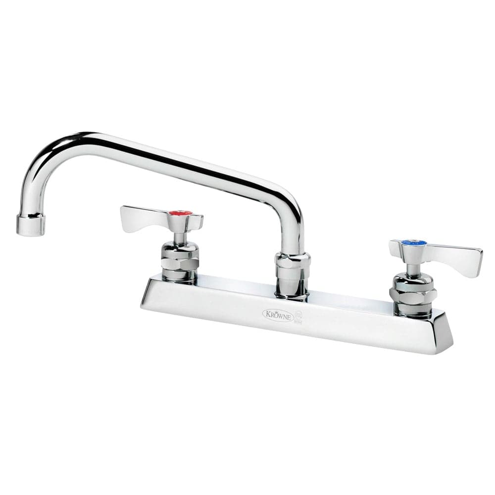 Krowne 15-508L Deck Mount Faucet - 8" Swing Spout, 8" Centers