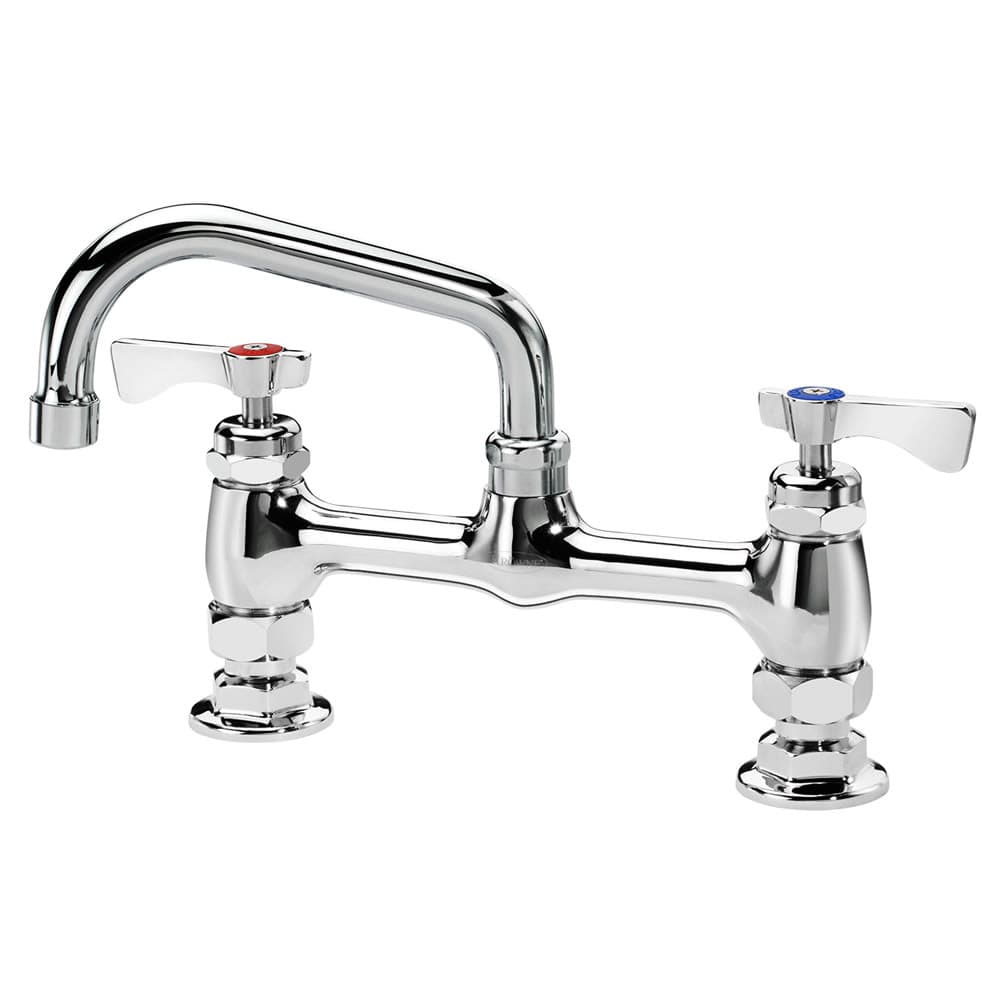 Krowne 15-806L Deck Mount Faucet - 6" Swing Spout, 8" Centers