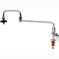 Krowne 16-163L Deck Mount Pot Filler Faucet w/ 24" Double Jointed Swing Nozzle thumbnail 2