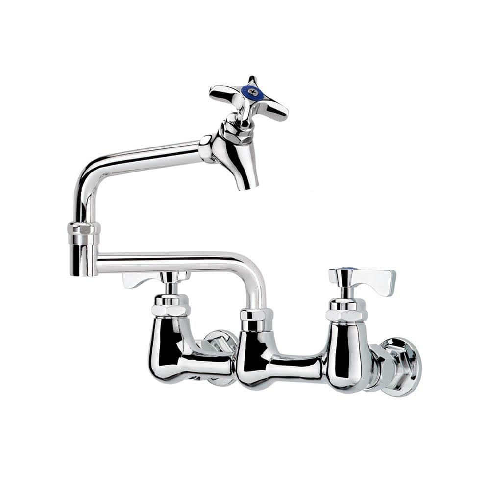 Krowne 16-251L Splash Mount Pot Filler Faucet w/ 12" Swing Nozzle