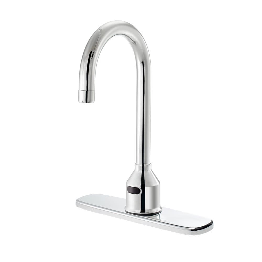 Krowne 16-650P8 Deck Mount Electronic Faucet - 8" Centers, Gooseneck Spout, Battery Operated