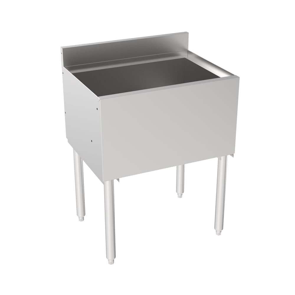 Krowne 18-24 24" Silver Series Cocktail Station w/ 80 lb Ice Bin, Stainless Steel