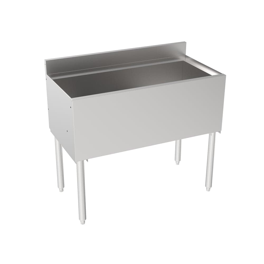 Krowne 18-36 36" Silver Series Cocktail Station w/ 112 lb Ice Bin, Stainless Steel