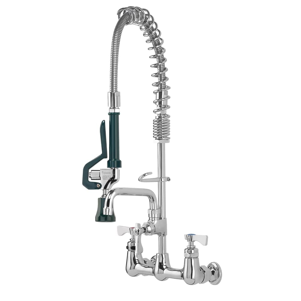 Krowne 18-706L 22 1/2"H Wall Mount Pre Rinse Faucet - 1 1/5 GPM, Base with Nozzle