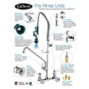 Krowne 18-706L 22 1/2"H Wall Mount Pre Rinse Faucet - 1 1/5 GPM, Base with Nozzle thumbnail 2