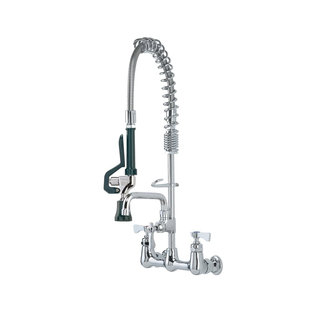 Krowne 18-708L 22 1/2"H Wall Mount Pre Rinse Faucet - 1.2 GPM, Base with Nozzle