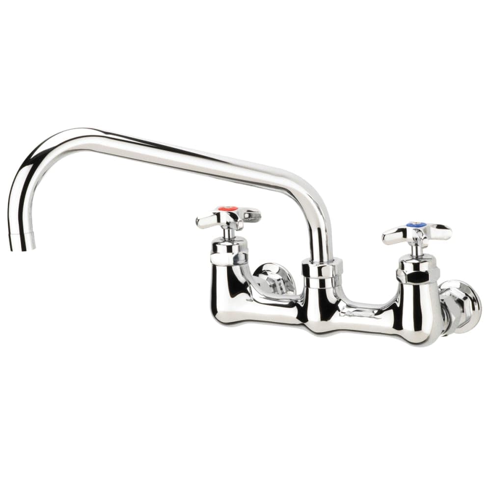 Krowne 18-814L Splash Mount Faucet w/ 14" Swing Spout & 4 Arm Handles