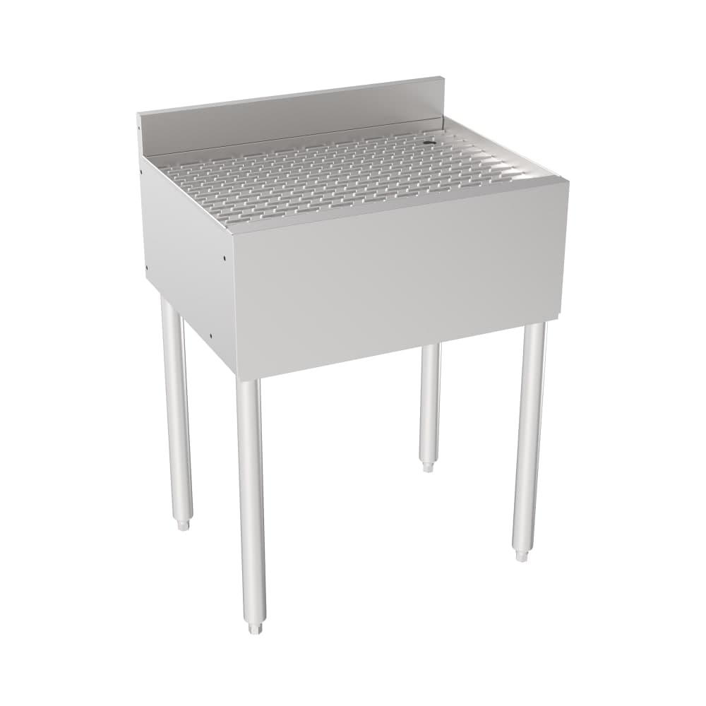 Krowne 18-GS24 Silver Series Under Bar Drainboard - 3" Back Splash, 24"W x 18 1/2"D