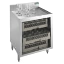 Krowne 18-GSB1 Silver Series Under Bar Glass Storage Unit - Open Base, 3" Back Splash, 24" x 22 1/2" thumbnail 2