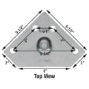 Krowne 28-166S Caster Set w/ Triangle Plate For Double Stack Convection Oven thumbnail 2