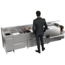 Krowne AL24-AL122-R 122" Alchemy Series Cocktail Station w/ Trash Chute, Dump Sink, Tool Caddy, Liquor Display & Ice Bin thumbnail 2