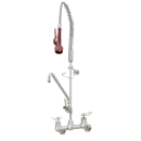 Krowne DX-109 Wall Mount Pre Rinse Unit w/ Add On Faucet & 44" Hose - 1/2" NPT Female Inlet thumbnail 3