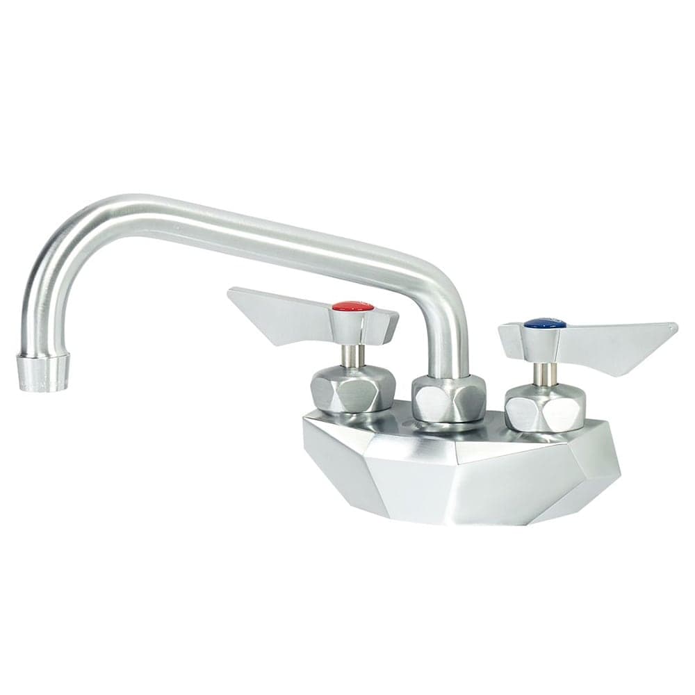 Krowne DX-408 Wall Mount Faucet w/ 8" Swing Spout - 4" Centers