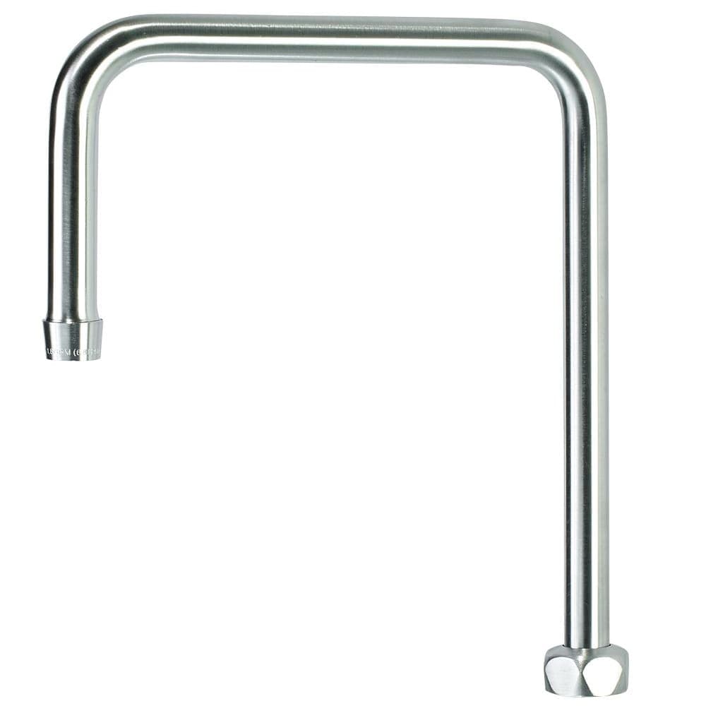 Krowne DX-432 8 1/2" Double Bend Gooseneck Spout, Chrome Plated