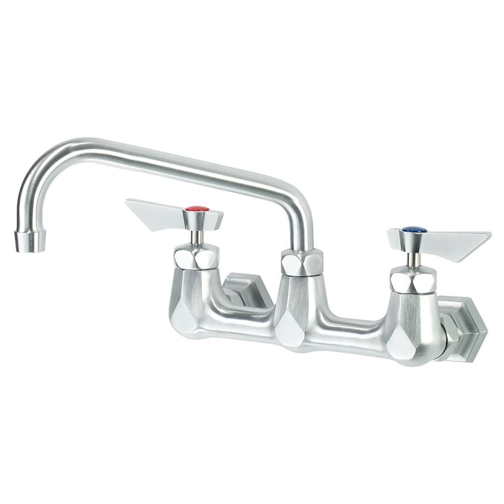 Krowne DX-808 Wall Mount Faucet w/ 8" Swing Spout - 8" Centers