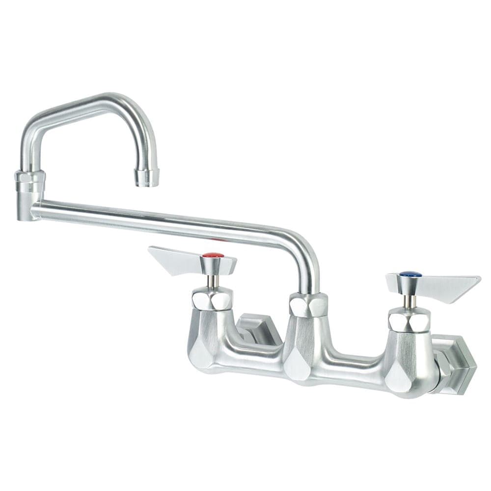 Krowne DX-818 Wall Mount Faucet w/ 18" Jointed Spout - 8" Centers