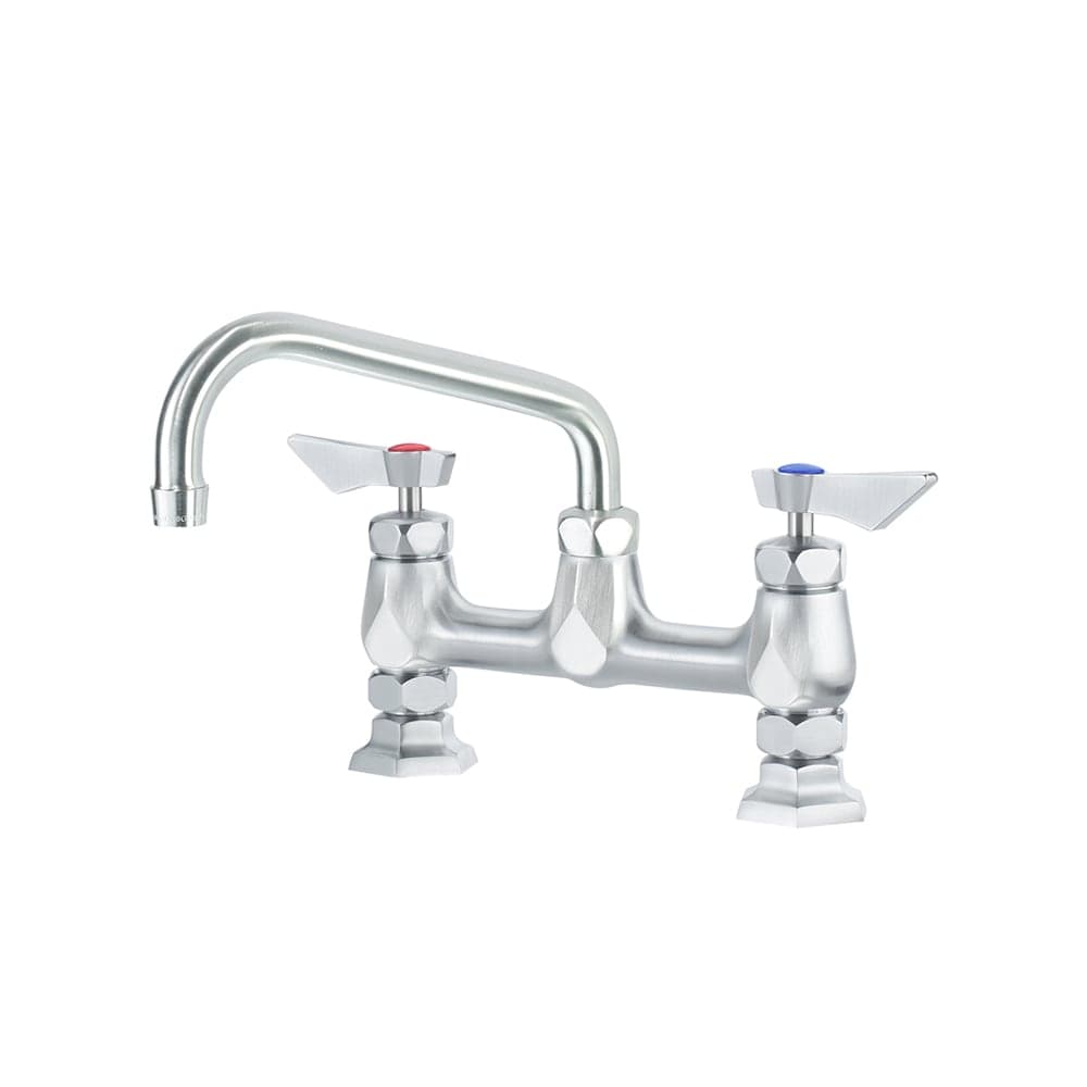 Krowne DX-906 Deck Mount Faucet w/ 6" Swing Spout - 8" Centers