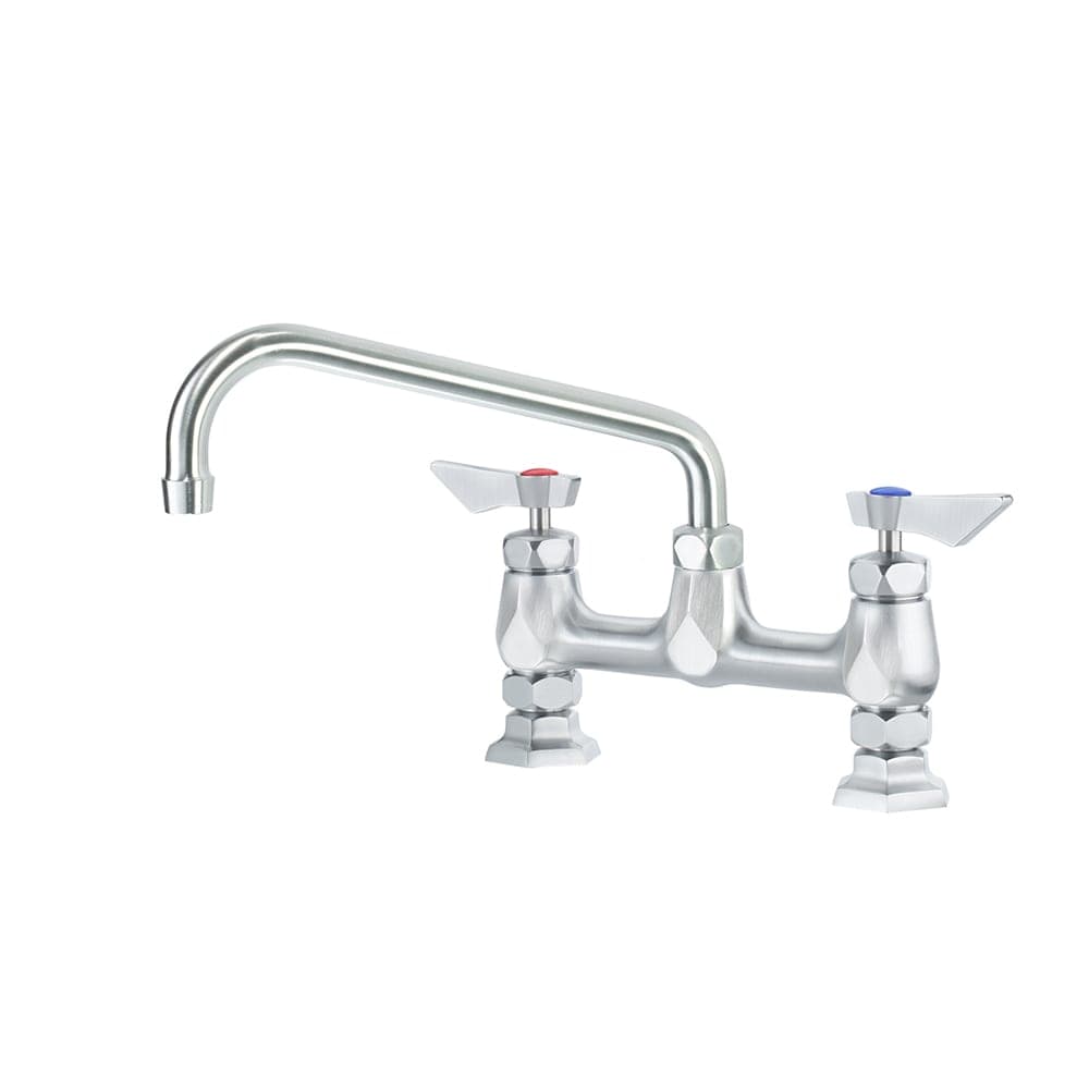 Krowne DX-910 Deck Mount Faucet w/ 10" Swing Spout - 8" Centers