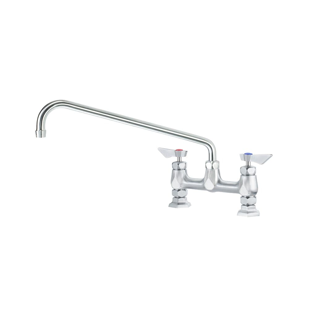 Krowne DX-916 Deck Mount Faucet w/ 16" Swing Spout - 8" Centers
