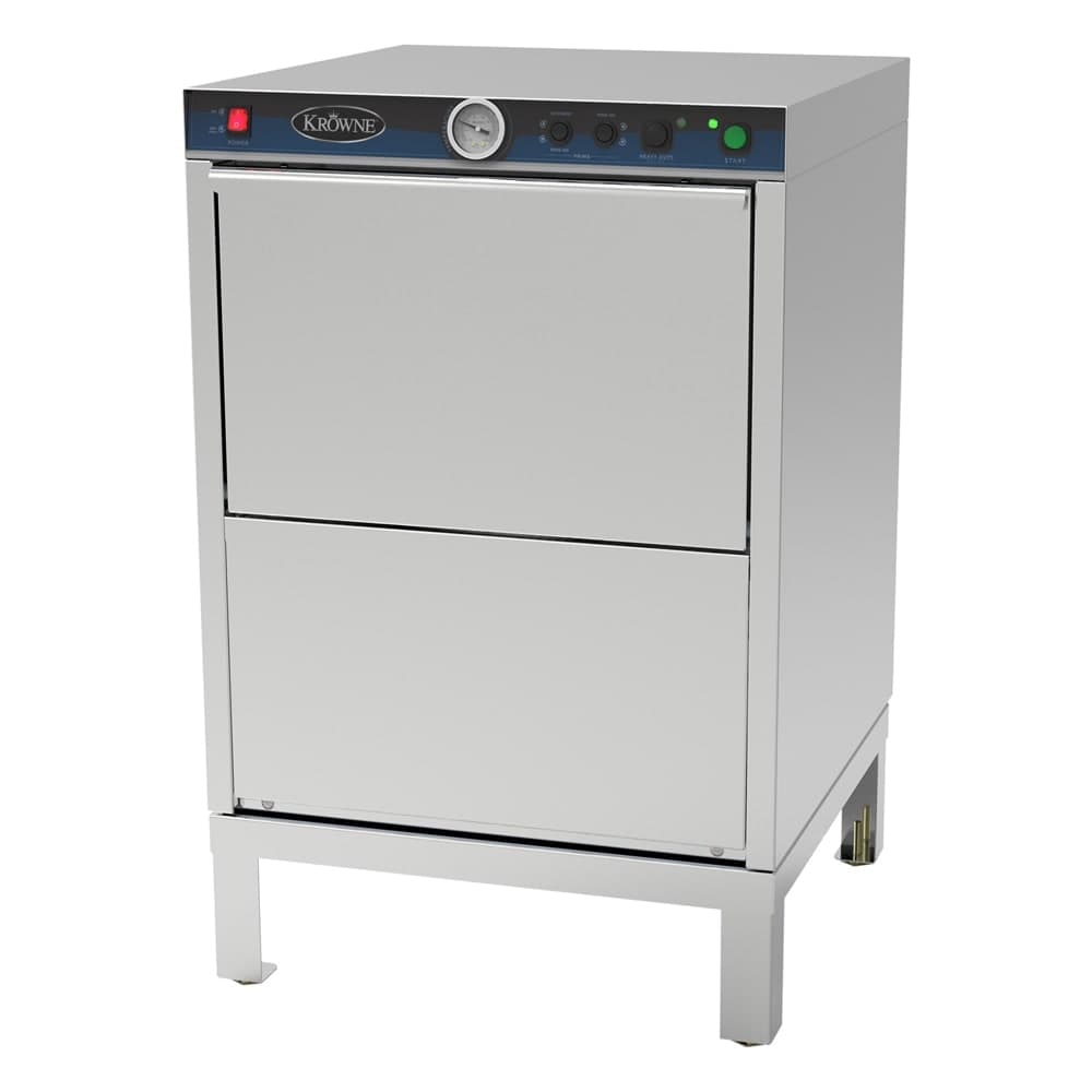 Krowne GWD-24 Low Temp Rack Undercounter Glass Washer w/ 25 Racks/hr Capacity, 115v