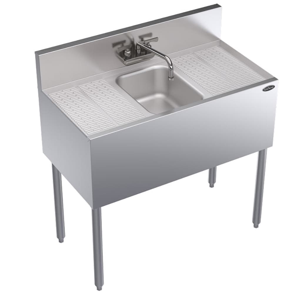 Krowne KR19-31C 36" 1 Compartment Sink w/ 10"W x 14"L Bowl, 10" Deep