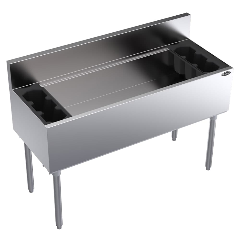 Krowne KR19-48-10 48" Royal Series Cocktail Station w/ 147 lb Ice Bin, Stainless Steel