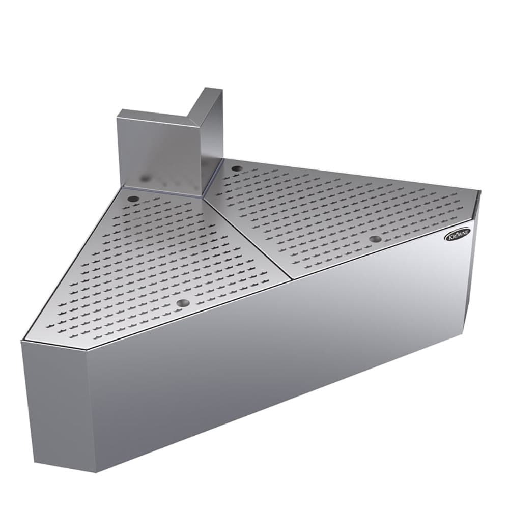 Krowne KR24-DFC90 24" Front Angle - 90 Degree, 6 1/2" Back Splash w/ Angled Corner