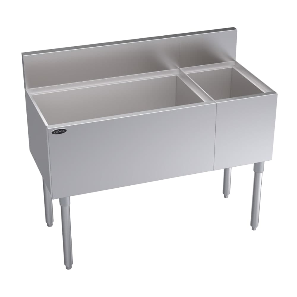 Krowne KR19-M42L-10 42" Royal Series Cocktail Station w/ 92 lb Ice Bin, Stainless Steel
