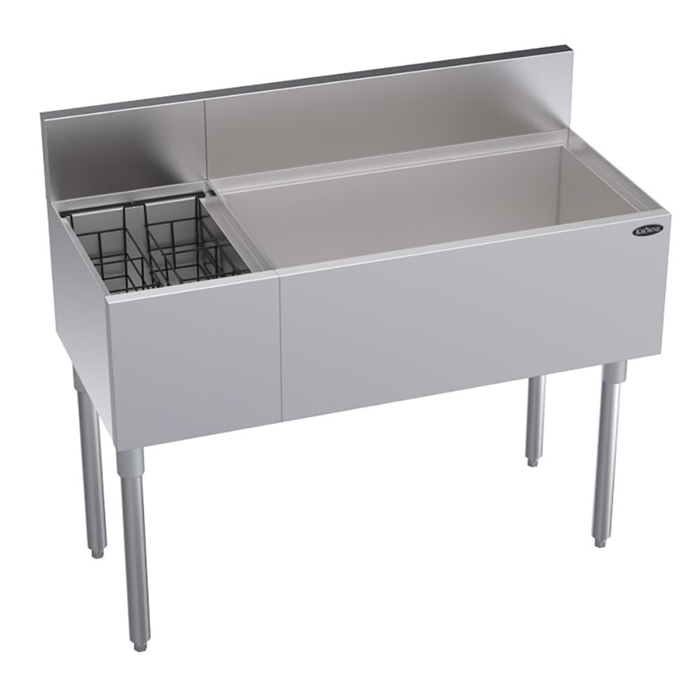 Krowne KR19-M42R 42" Royal Series Cocktail Station w/ 92 lb Ice Bin, Stainless Steel