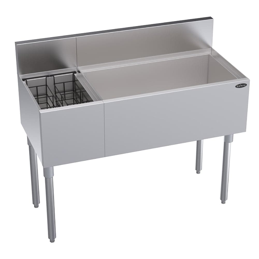 Krowne KR19-M42R-10 42" Royal Series Cocktail Station w/ 92 lb Ice Bin, Stainless Steel